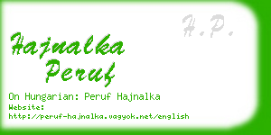 hajnalka peruf business card